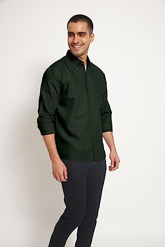Image of SWADESI STUFF Ragular Fit Full Sleev Solid Casual Regular Fit Shirt For Men