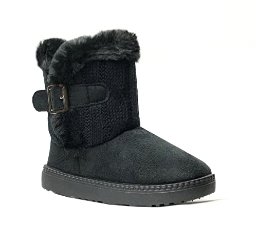 Image of REDVOLUTION SnowStar Snow Boots for Kids - Warm Winter Boots with Snowflake Print for Toddlers & Little Kids