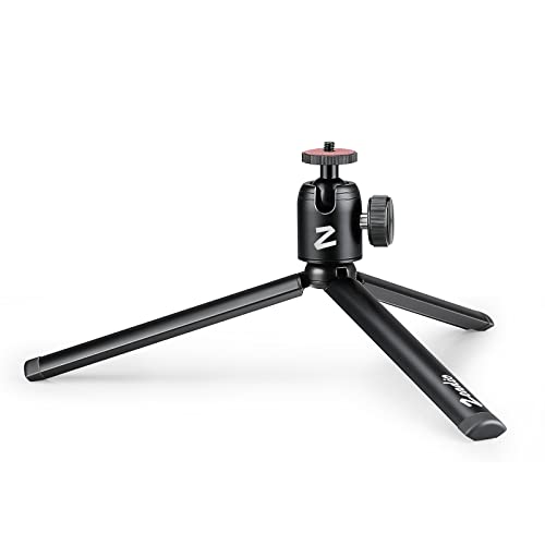 Image of Zeadio Metal Mini Tripod+Ball Head Mount, with 1 /4 inch Screw Desktop Tabletop Stand Tripod for Smooth4, Crane Plus, Crane 2, Osmo Mobile, Ronin-S, Vimble 2, Gimbal Handle Grip Stabilizer and All Cameras