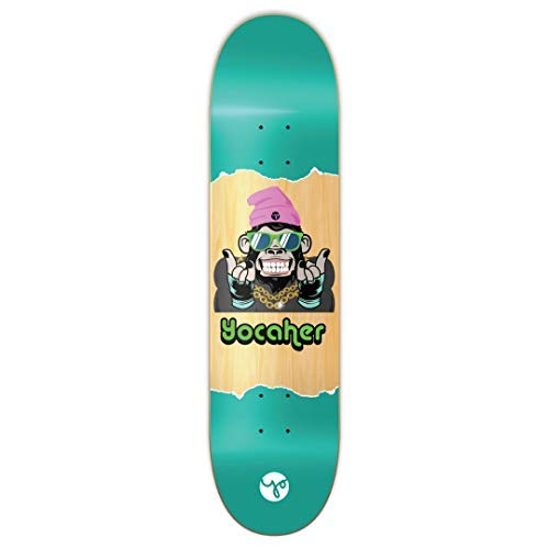 Yocaher Chimp Series See No Evil Graphic Skateboard Deck 8 0 Skateboard Deck ONLY Teal