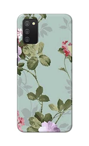 Image of Printed Hard Back Cover Case for Samsung Galaxy M02s | Samsung A02s | Samsung F02s | Samsung A03s Back Cover (Floral Painting) -1302