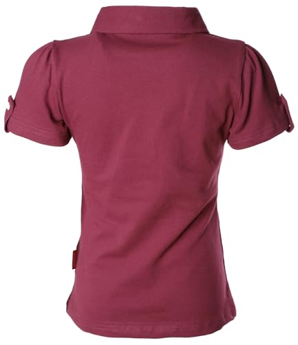 Girl Short Sleeve Cotton Ruffle Polo Shirt Top2