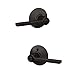 Schlage F40 LAT 716 Latitude Privacy Lever Aged Bronze