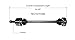 GSP NCV27036 CV Axle Assembly - Compatible with Select Mercedes-Benz C220, C230; Left or Right Rear (Driver or Passenger Side)