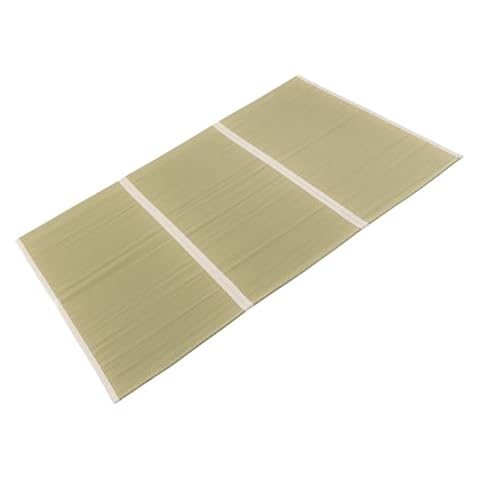FULI Japanese Tatami Igusa Rush Grass Sleeping Mat, Mattress Pad Futon Topper, Relaxation, Made in Japan - Full Size (53.15" x 68.50") Cover