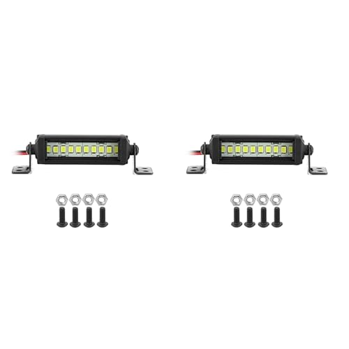 Barra de luz RC para coche Crawler 1/10 accesorios led de 55mm para chasis CC01 D90
