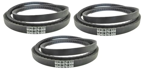 3 Pack Washer Drive Belt 9040-076-005 Compatible with Dexter T400 & T600 Washers – Heavy Duty Replacement Belt Set for Commercial Laundry Machines – Durable...