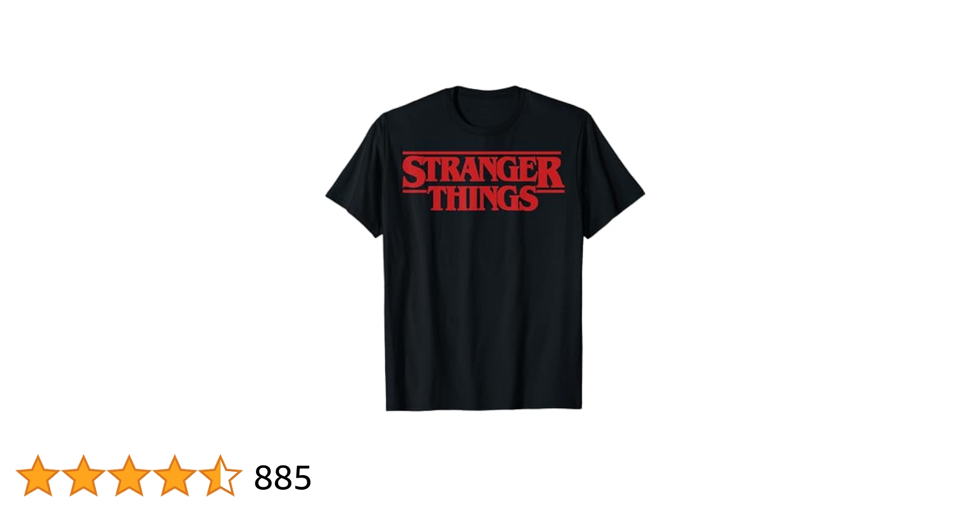 Amazon.com: Netflix Stranger Things Simple Red Logo T-Shirt