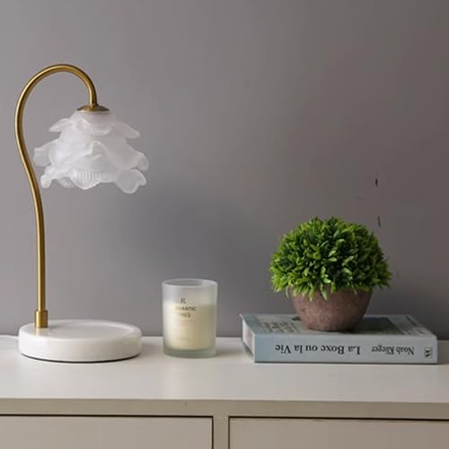 Lampe électrique pour bougies cire de soja avec socle marbre stable - 6