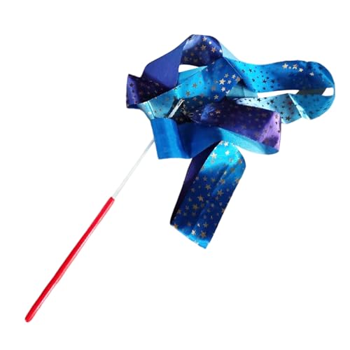 Generico de bailarina con cinta – Streamer plegable largo y degradado brillante, juguete con cinta de baile, giratorio colorido | Prop de movimiento creativo para , aulas, bailes AR