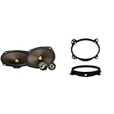 PIONEER A-Series MAX TS-A693CH 6' x 9' 2-Way Oval Car Speakers and Metra 82-8146 Toyota Lexus 6' x 9' Speaker Adapters