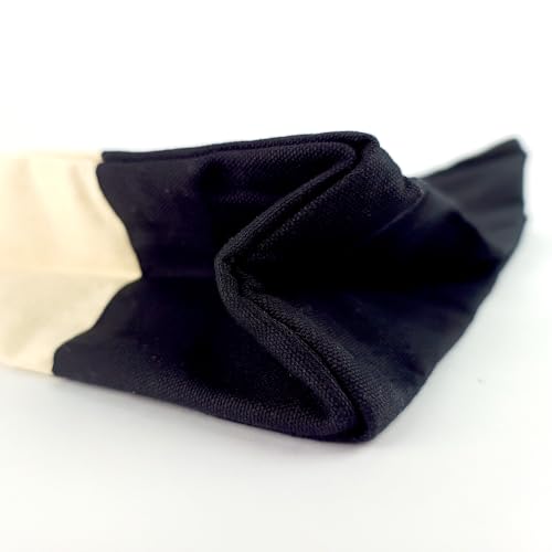 Elberfelder Leinen Canvas Tasche unbedruckt – Einkaufstasche aus Baumwolle (35×35×10 cm), robust & nachhaltig, Innentasche mit Reißverschluss, naturfarben, OEKO-TEX zertifiziert