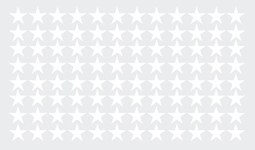 Vinilo Decorativo Puntos Polka Dot Estrellas Blanco