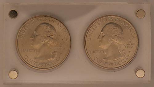 Vitrina de acrílico transparente contenedor expositor para 2 monedas y discos 6