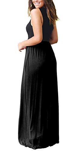 MOLERANI Women's Loose Plain Maxi Dresses Casual Long Dresses with Pockets2