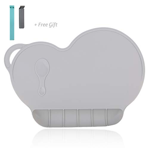 Silicone Baby Placemat - Food Grade Silicone Reusable Travel Placemat for Kids Tiny