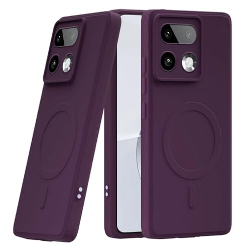 Image of Casotec Back Cover | MagFit Ring Design (Non-Magnetic) | Shockproof Case | Anti-Slip Grip | Raised Camera Edges | Slim Protective Case for Realme 16 Pro Plus 5G (Purple)