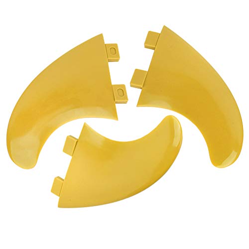 Shipenophy Accesorio de Surf Aleta de Surf FCS de Mano de Obra Fina y Elegante, para funnelboards/longboards con Aletas Estilo FCS(Yellow, G5)
