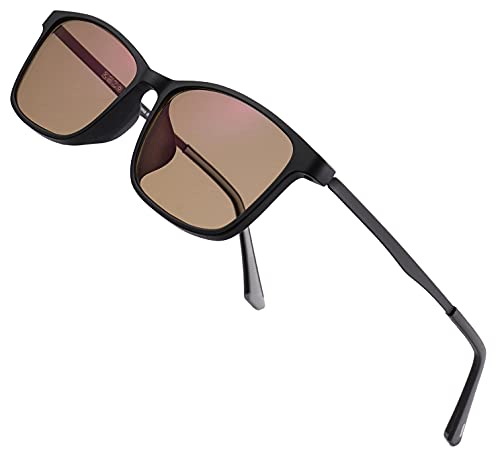 Colorblind Sunglasses for Men/Women - Premium High Contrast Colorblind Glasses - Lightweight Men's Color Blind Correcting Glasses Enhanced Color Correction for Red, Green, Blue, Yellow, Purple