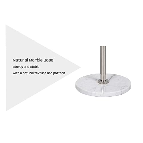 Adolif Metal Coat Rack Stand, Solid 304 Stainless Steel, Pure Natural Marble Base, Free Standing Hall Coat Tree, 8 Hooks Floor Hanger, Used In Bedroom Living Room Office To Hang Clothes, Hats, Bags #TOP1