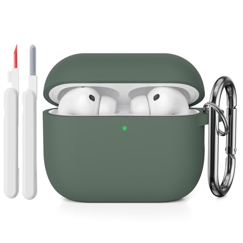 KOKOKA Coque Étui Compatible avec AirPods Pro 3ᵉ Génération avec Kit de Nettoyage, Housse en Silicone Etui de Protection pour AirPods Pro 3 2025 avec...