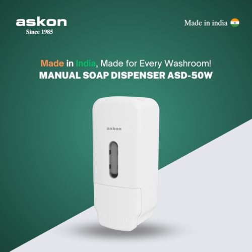 Image of Askon Liquid Soap Dispenser, Hand Wash Dispenser, 500 ml Capacity, Sanitizer Dispenser, Bathroom Dispenser