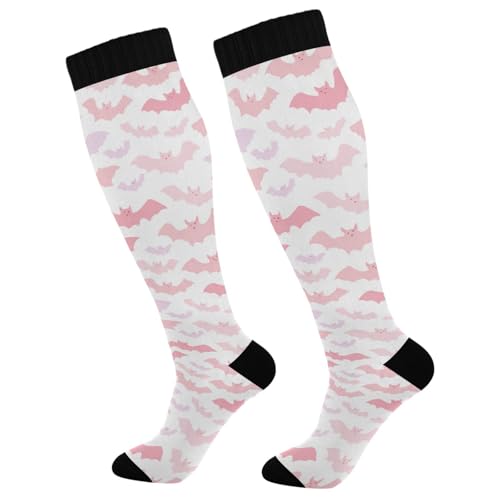 Image of SHJI Compression Socks for Women Sock Men Knee High Stockings for Running Athletic Hiking Cycling