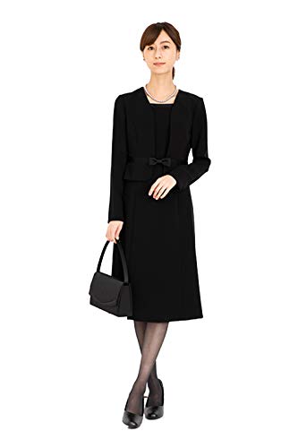 SOURIRE BLACK FORMAL DRESS WASHABLE MOM SUIT NURSING CLOTHES FORMAL SHICHI-GO-SAN ENTRANCE CEREMONY LONG LENGTH OPEN FRONT SCHOOL ENTRANCE CEREMONY GRADUATION CEREMONY SUIT