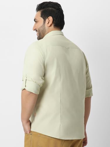 Image of Urbano Plus Men's Cotton Full Sleeve Regular Fit Casual Solid Shirt