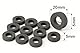 Ferrit Magnete Ringmagnete 20x10x5 mm 10 Stück Starker Magnetring mit Loch Magnet Schwarz Keramik Unbeschichtet für DIY, Werkstatt, Hobby & Haushalt