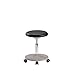bimos Tabouret de laboratoire à hauteur réglage de 460 à 650 mm - rembourrage assise en mousse de polyuréthane - noir - Marchepied roulant Tabouret Tabouret de laboratoire Assis-debout Tabouret de laboratoires Tabouret marchepied Tabourets Tabourets de