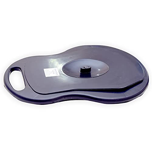 Image of SMARTCARE Unisex Polypropylene Bed Pan with Lid - Comfort and Convenience | Hygienic Solution for Bedridden Individuals (Black)