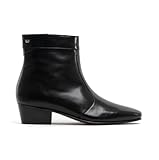 Club Cubano CAESAR Mens Handcrafted Real Leather Cuban Heel Dancing Side Zip Ankle Boots