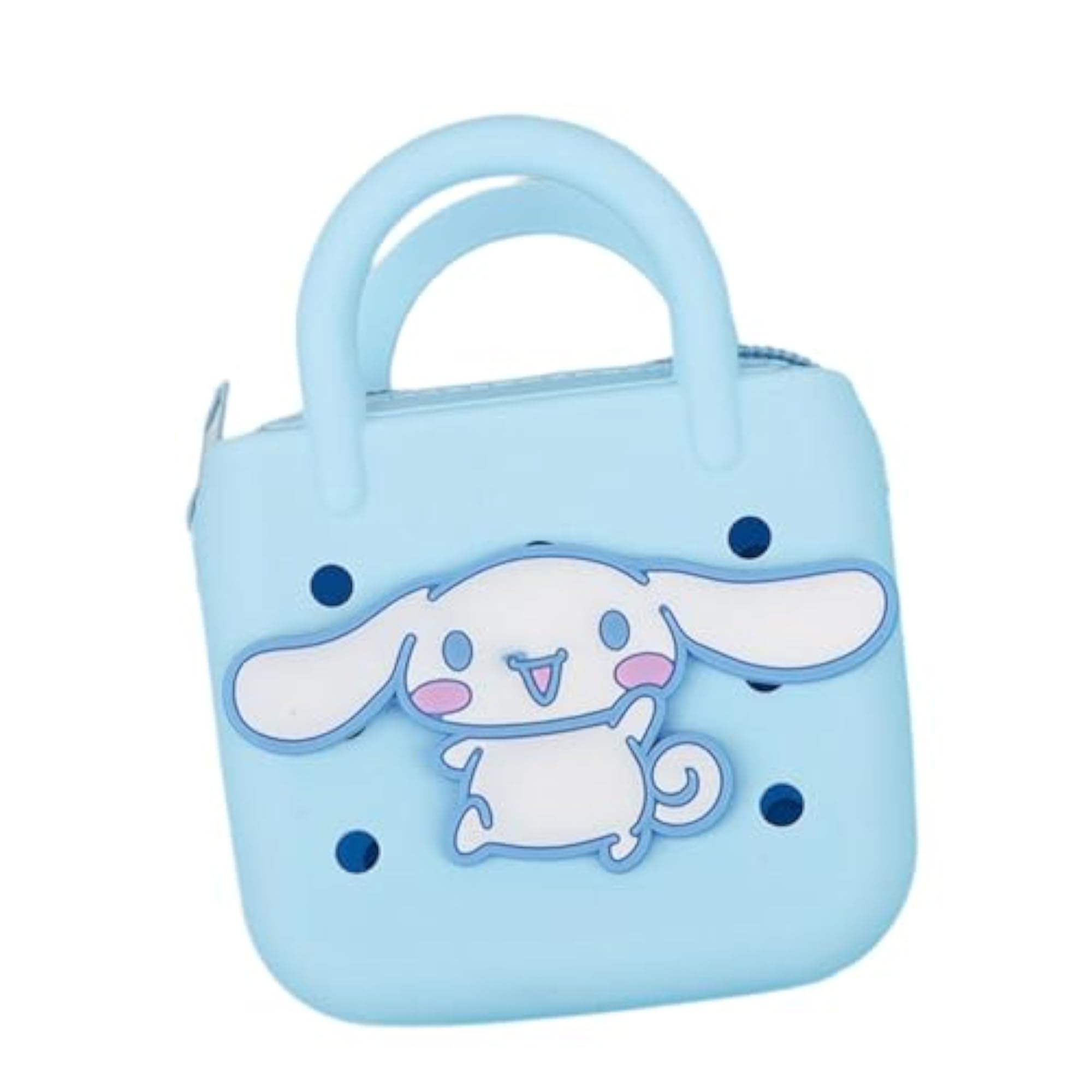 Light Blue Trendy Silicone Beach Tote Bag