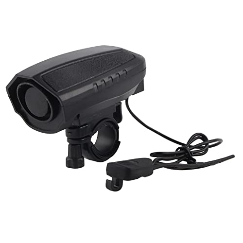 Xolsurg ABS 6 Sounds Electric Horn Loud Bell Ring Alarm with Anti Slip Clip for Bicycle Safety
