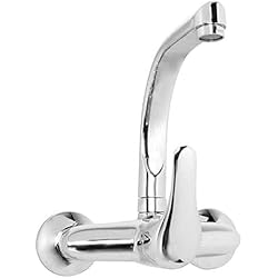 Monomando Fregadero Vertical WOLFPACK LINEA PROFESIONAL - Monomando Fregadero Pared Vertical Con Cartucho Ceramico Ø 40 mm.