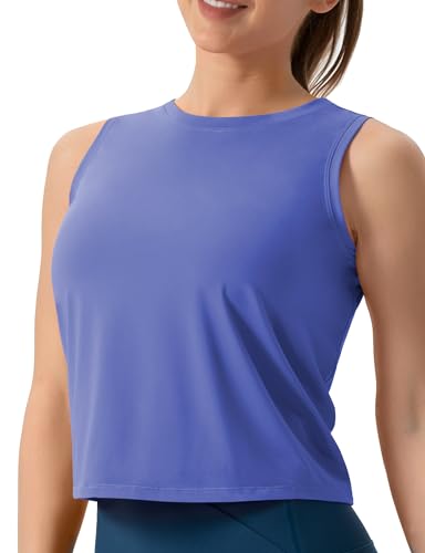 Image of THE GYM PEOPLE Women's Workout Tops in Ice Silk Quick Dry Sleeveless