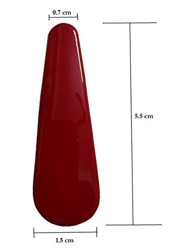 Image of MANODHRUVA Plastic Tiktak Hair Clips for Women and Girls, 5.5 cm, Red, Pack of 12 Pairs (Means total 24 Clips) (Red)