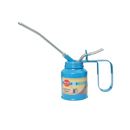 Image of Taparia Metal Oil Can Wesco Type (Capacity-1 /4 pint / 125cc, Spout Length-125mm)-Steel Ball Pump, Detachable Spout-Oiler for Bike Chain, Vehicle, Workshop & Automotive Use