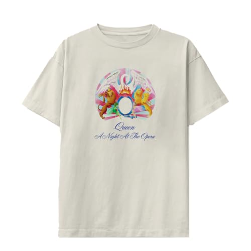 Queen Unisex-Adult Offical Merch Night at The Opera Lyric T-Shirt