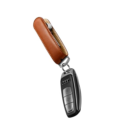 Jibbon Italian Premium Leather Key Organizer - Stylish Key Holder with Marine...