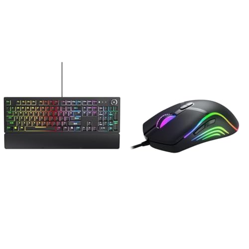 Image of Redgear Shadow Blade Mechanical Keyboard with Drive Customization, Spectrum LED Lights, Media Contro