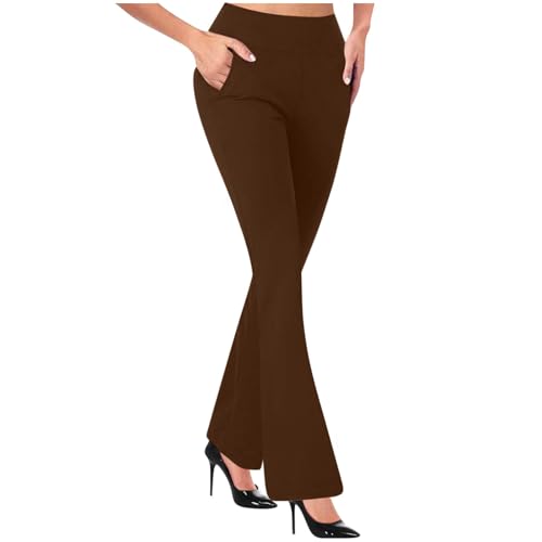 Dress Pants Women Business Casual Work Pants Women High Waist Stretchy Trousers Pull on Office Slacks Bottoms