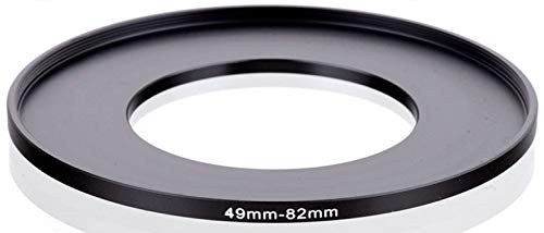 STEP UP 49-82MM ANELLO ADATTATORE 49MM-82MM ADAPTER RING 49MM 82MM 49-82 49 82 MM OBIETTIVO LENS COMPATIBILE CON NIKON CANON FUJIFILM SONY OLYMPUS PANASONIC SIGMA TAMRON TOKINA