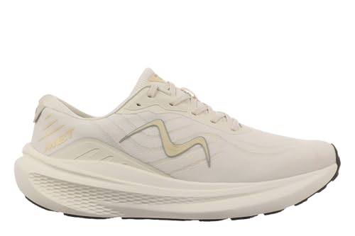 MBT-1000 Lace UP Scarpe Sportive da Donna. Scarpe Sportive Anatomiche e comode. Calzature fisiologiche Confortevoli e stabili con Suola Curva. Sneakers da Corsa. Colore Beige.