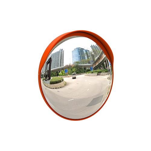 BERRY Safety Convex Mirror - 45CM | Round Safety Convex Mirror for Driveway | Wide Angle Visible High-Definition Convex Security Mirror with Plastic Body (1)