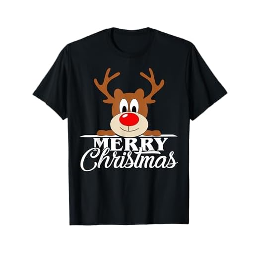 Lindo reno suéter navideño mujeres hombres niños Camiseta