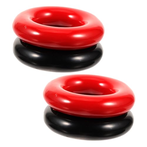 JUMPLAWN 4個 ゴルフスイング練習用 アイアン製加重リング 持ち運び可能な ゴルフクラブスイングトレーニングアクセサリー 初心者から上級者