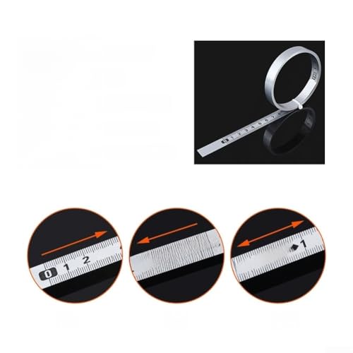Règle adhésive en acier au carbone avec échelle inversée pour établi, machine, table, mur, outil de mesure (D) – vue 8