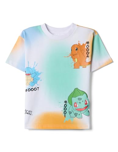 OVS Kids Mehrfarbiges T-Shirt aus Reiner Baumwolle für Kinder mit Pokémon reguläre Passform